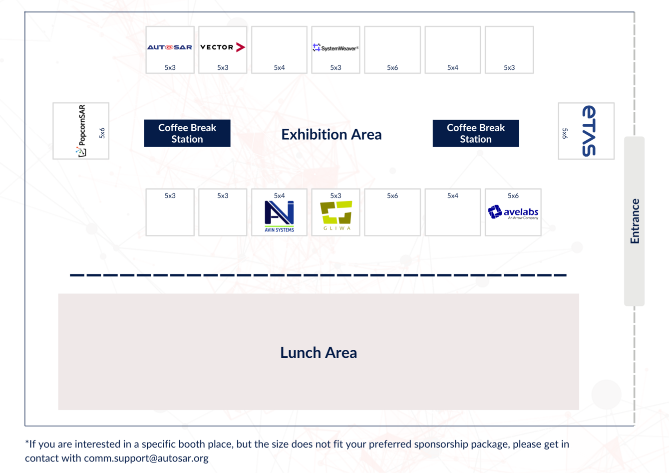 AUTOSAR 16th AOC Exhibition Floor Plan