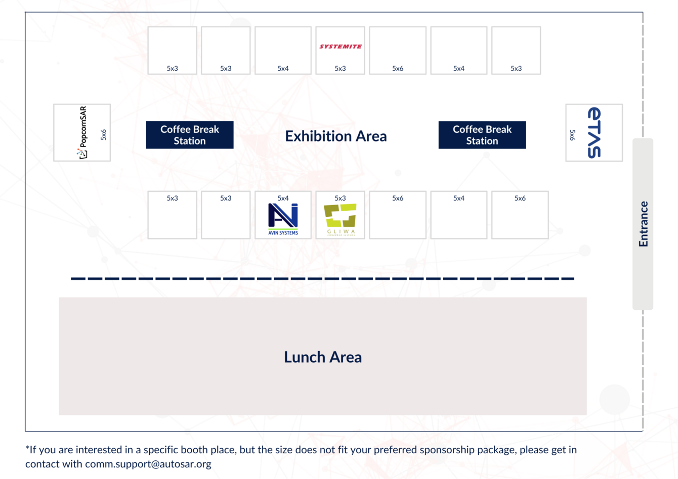 16th AOC Exhibition Floor Plan